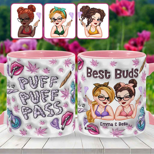 Puzz Puzz Pass - Personalized Weed Accent Mug
