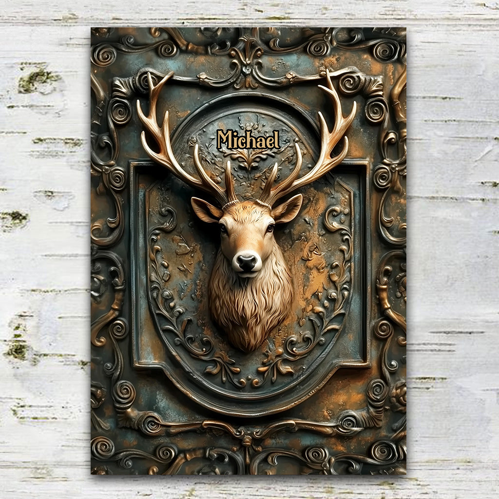 Deer Hunting - Personalized Hunting Rectangle Metal Sign