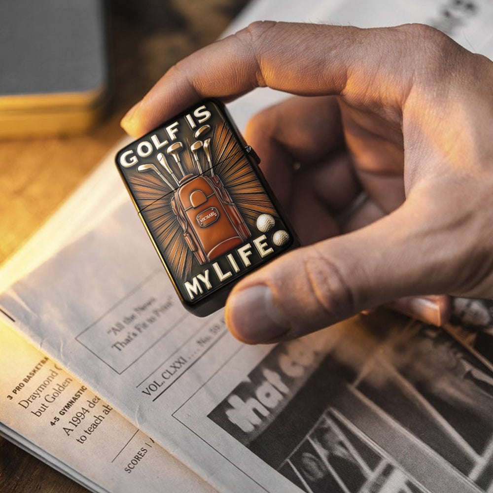 Golf Is My Life - Personalized Golf Lighter