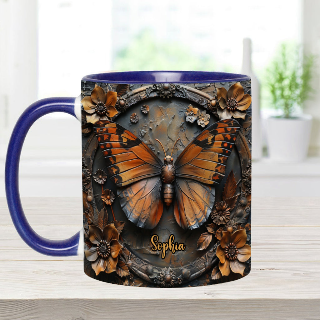 Beautiful Monarch - Personalized Butterfly Accent Mug