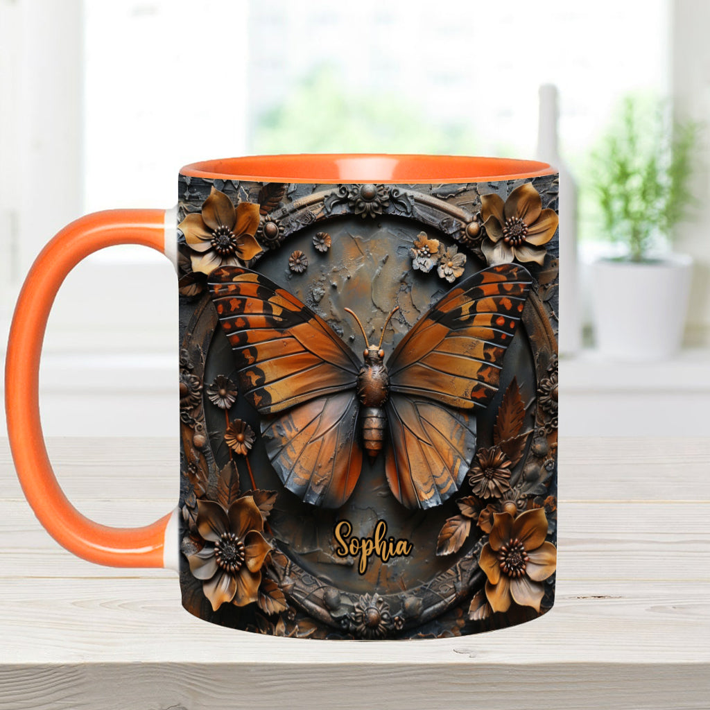 Beautiful Monarch - Personalized Butterfly Accent Mug