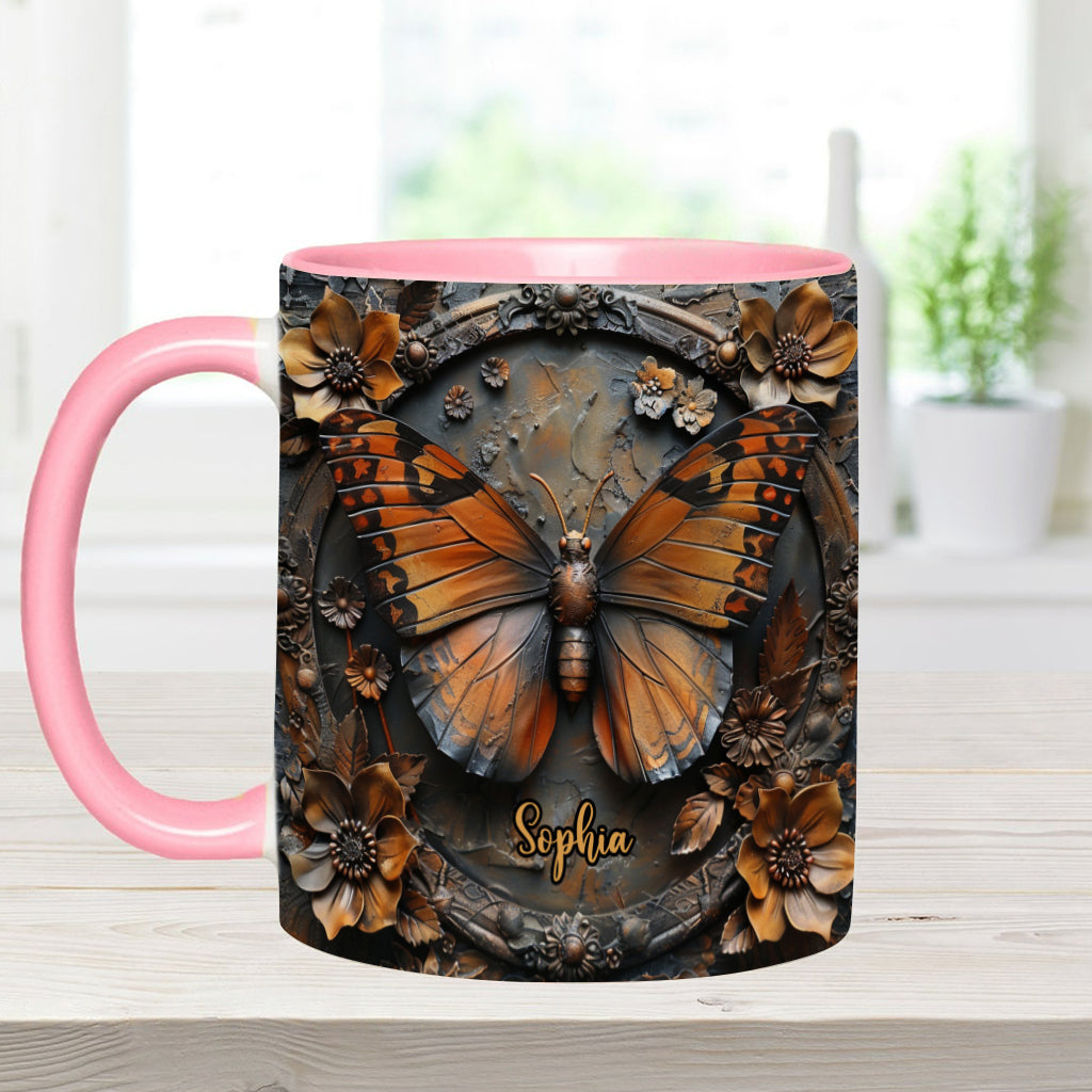 Beautiful Monarch - Personalized Butterfly Accent Mug