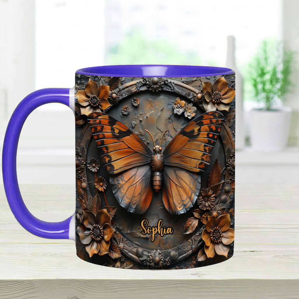 Beautiful Monarch - Personalized Butterfly Accent Mug