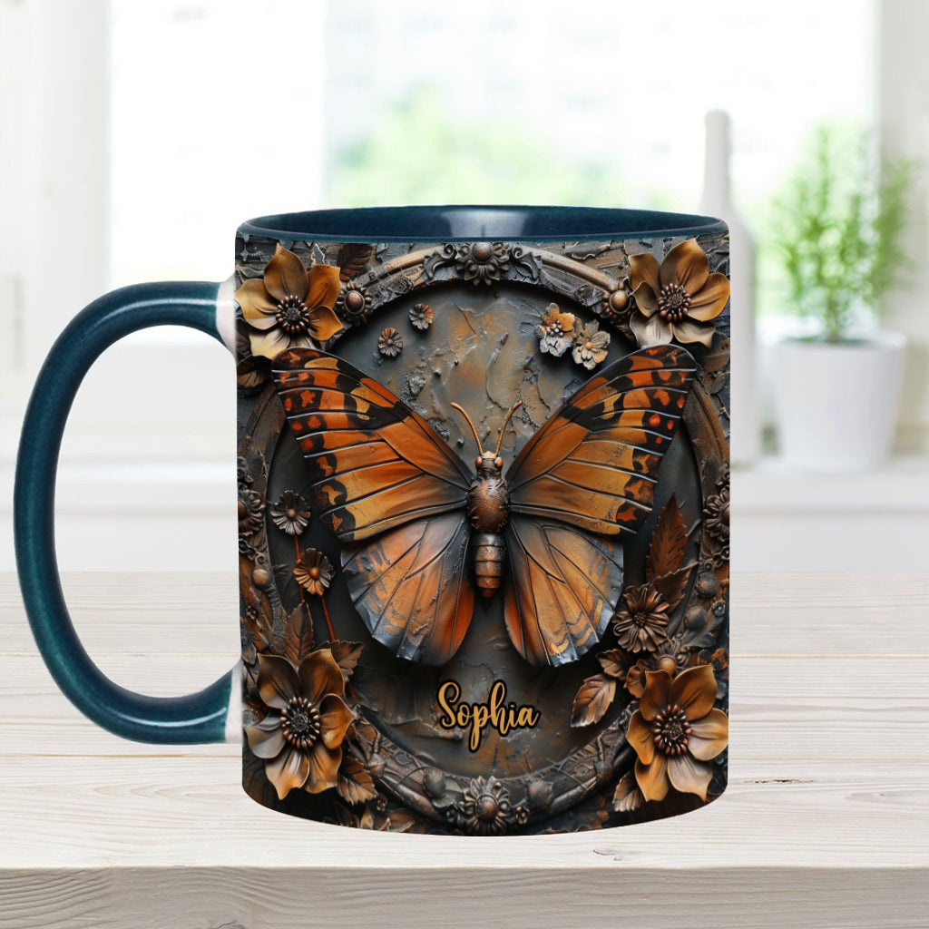 Beautiful Monarch - Personalized Butterfly Accent Mug