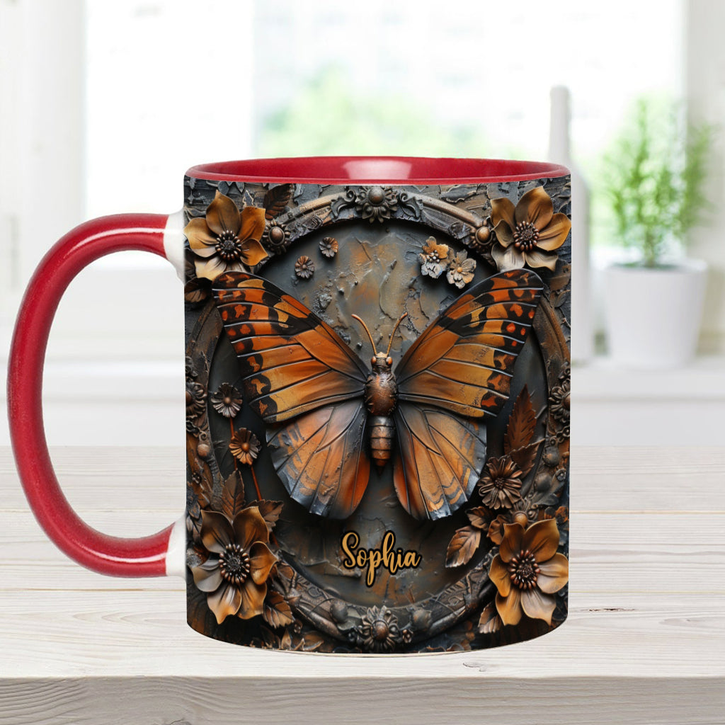 Beautiful Monarch - Personalized Butterfly Accent Mug