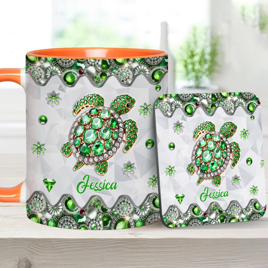 Love Turtles - Personalized Turtle Accent Mug
