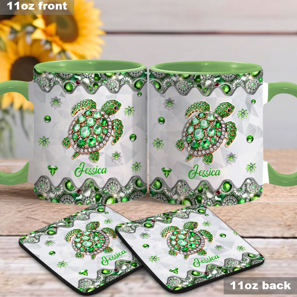 Love Turtles - Personalized Turtle Accent Mug
