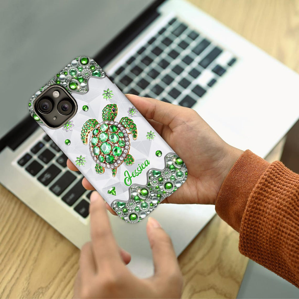 Love Turtles - Personalized Turtle Full Print Phone Case