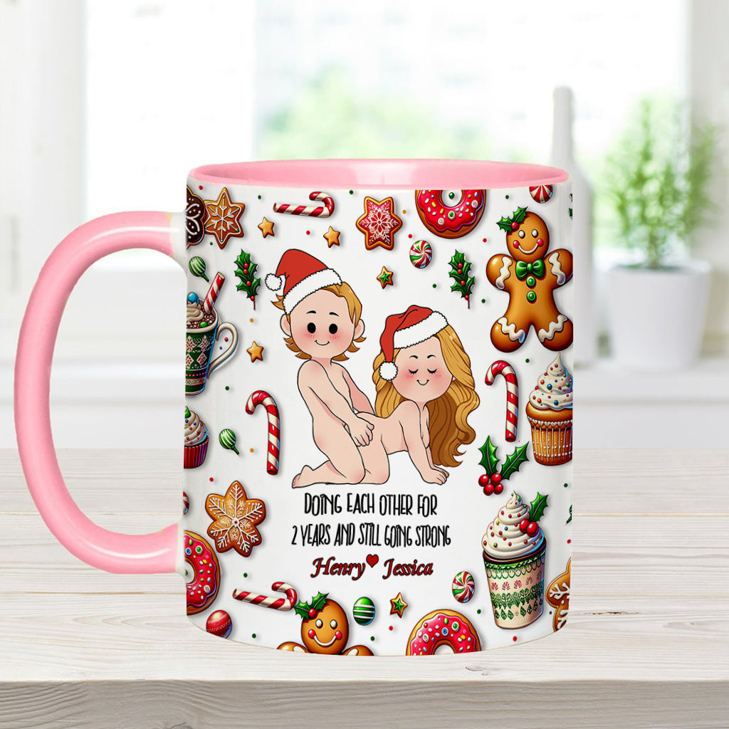 Doing Each Other - Personalized Couple Accent Mug
