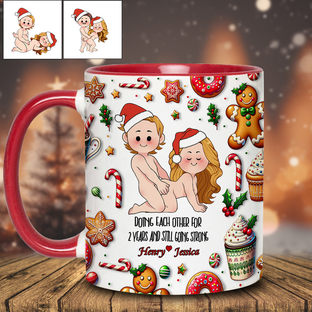 Doing Each Other - Personalized Couple Accent Mug
