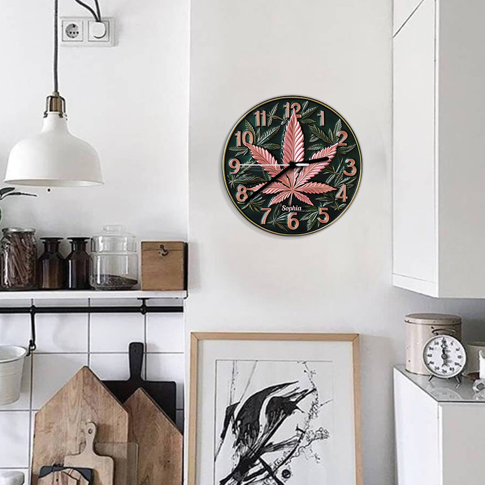 It's 420 Somewhere - Personalized Weed Wall Clock