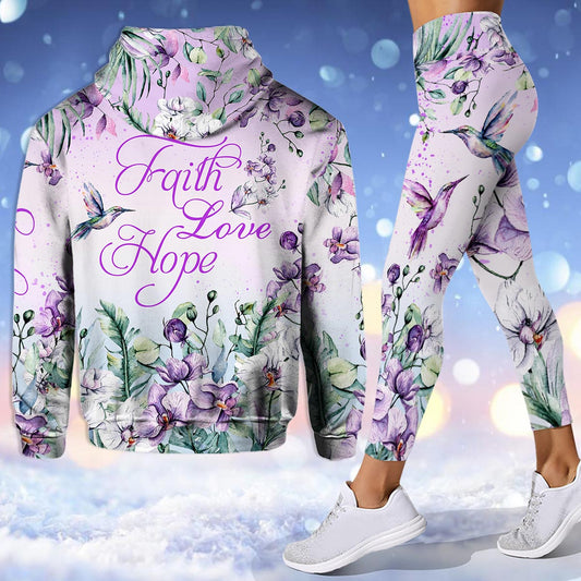 Faith Hope Love - Personalized Christian Hoodie and Leggings