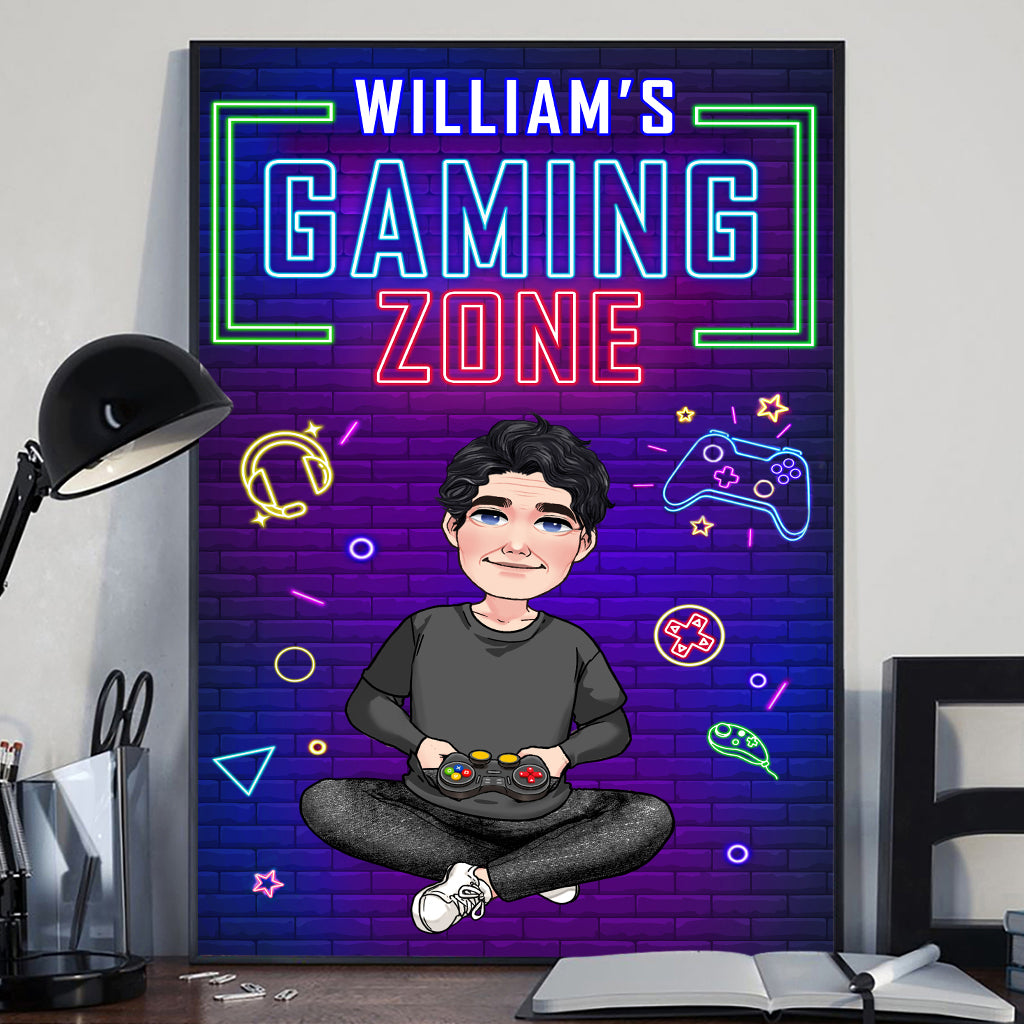 Gaming Zone - Personalized Video Game Canvas And Poster