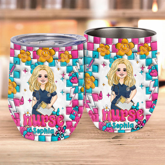 Nurse Life - Personalized Nurse Wine Tumbler