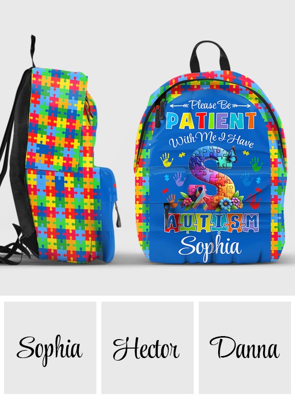 Be Kind To Me - Personalized Autism Awareness Backpack