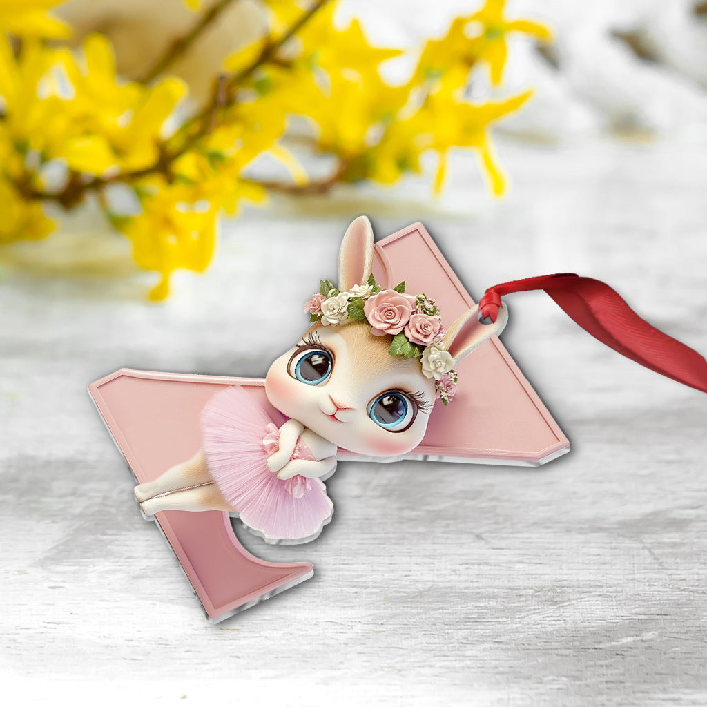 Ballet Bunny Alphabet - Personalized Ballet Ornament