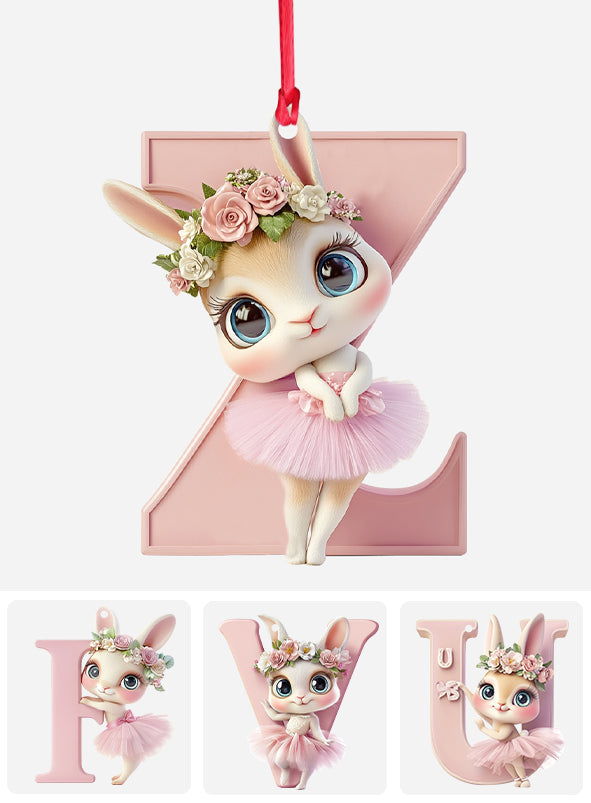 Ballet Bunny Alphabet - Personalized Ballet Ornament