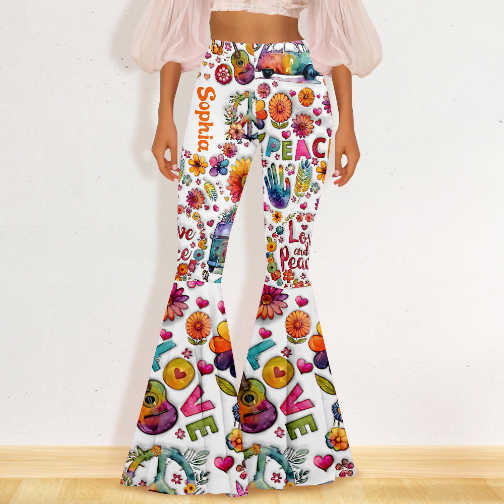 Hippie Soul - Personalized Hippie Flare Leggings