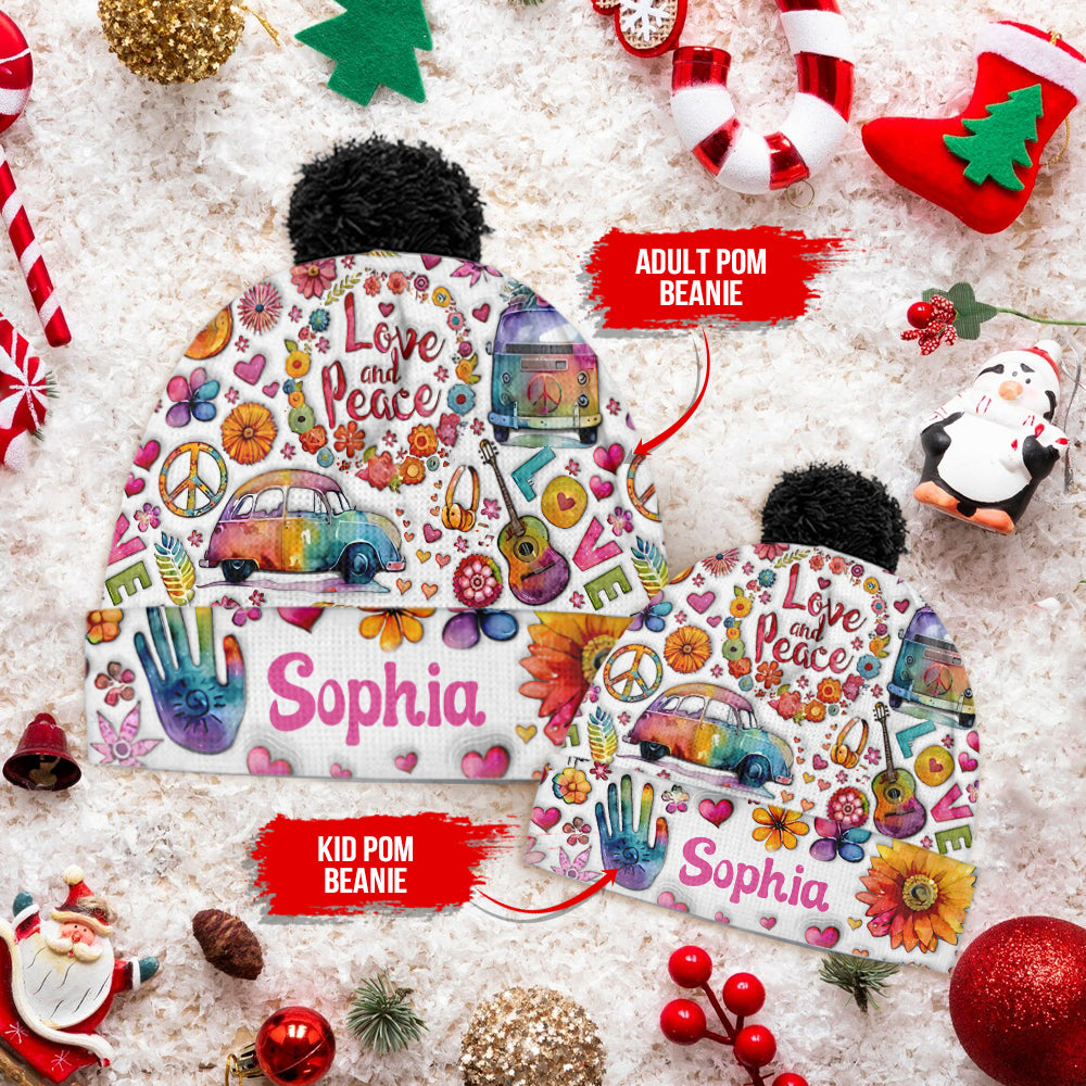 Hippie Soul - Personalized Hippie Beanie Hat