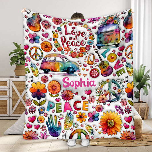 Hippie Soul - Personalized Hippie Blanket