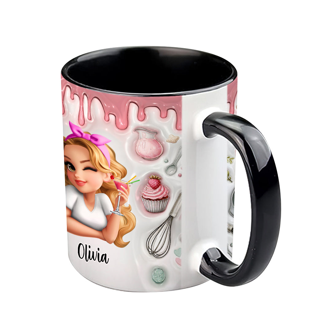 I Like Baking & Maybe 3 People - Personalized Baking Accent Mug