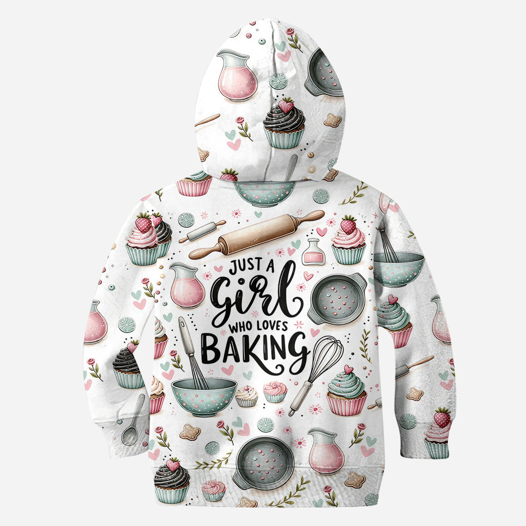 Just A Girl Who Loves Baking - Personalized Baking All Over Shirt