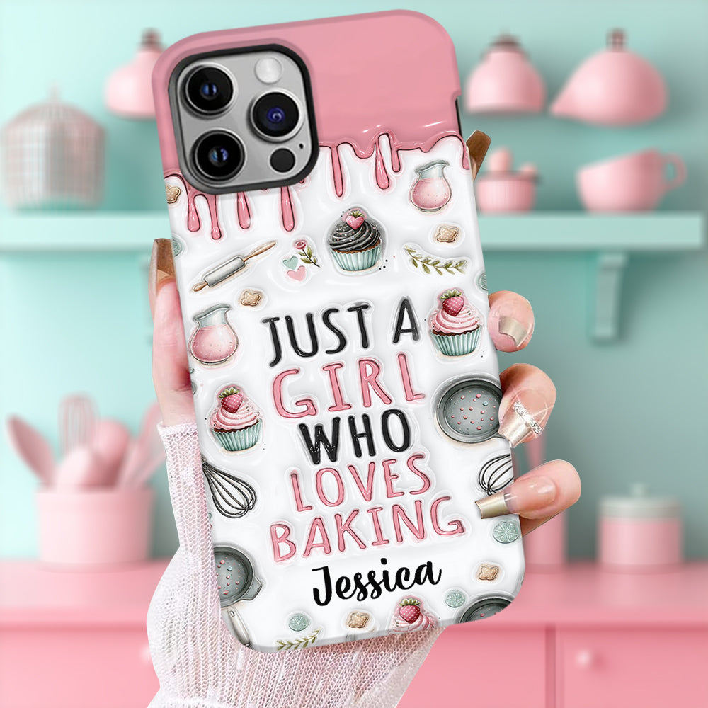 Just A Girl Who Loves Baking - Personalized Baking Full Print Phone Case
