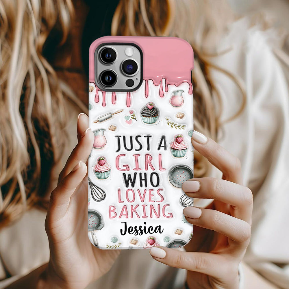 Just A Girl Who Loves Baking - Personalized Baking Full Print Phone Case