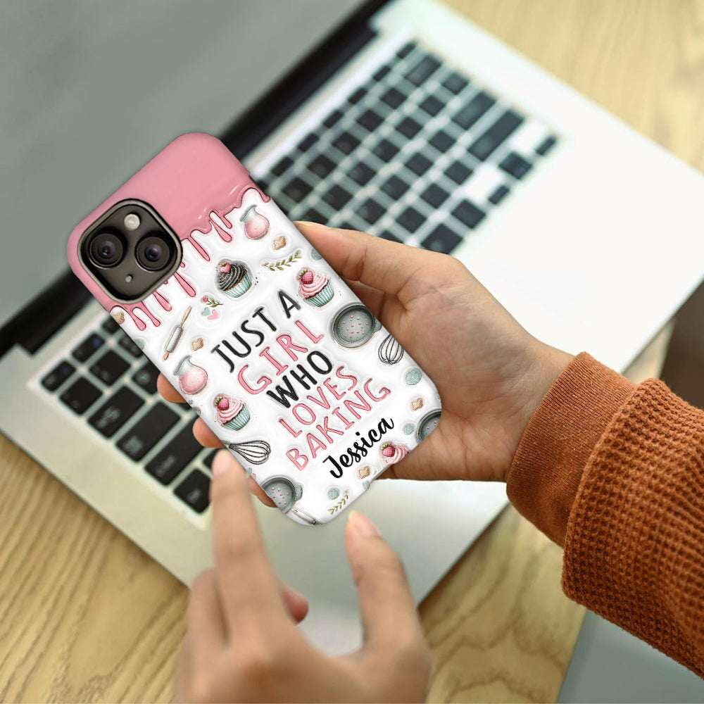Just A Girl Who Loves Baking - Personalized Baking Full Print Phone Case