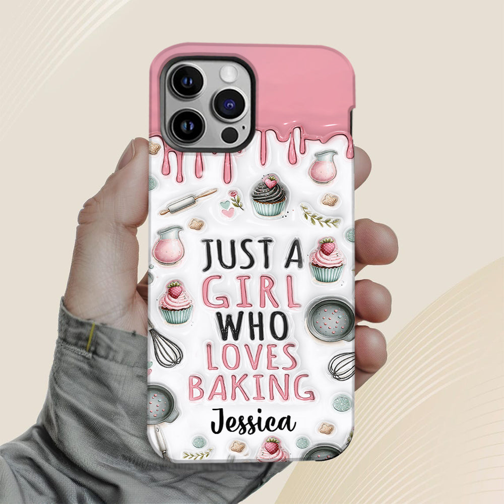Just A Girl Who Loves Baking - Personalized Baking Full Print Phone Case