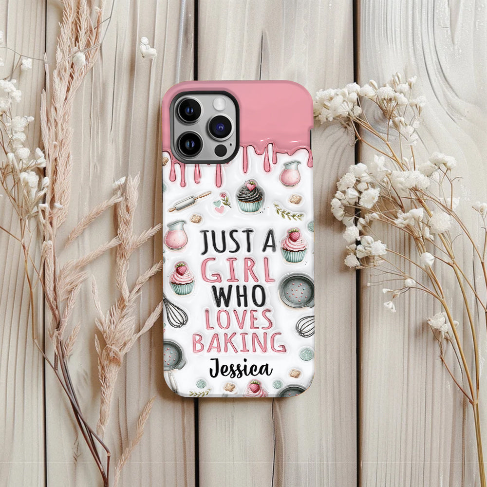 Just A Girl Who Loves Baking - Personalized Baking Full Print Phone Case