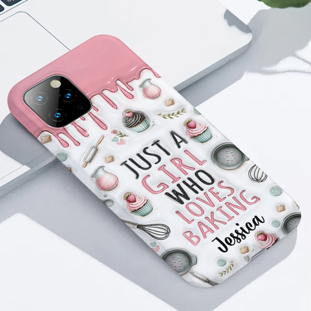 Just A Girl Who Loves Baking - Personalized Baking Full Print Phone Case