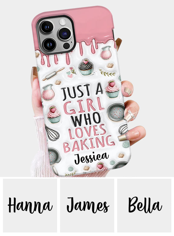 Just A Girl Who Loves Baking - Personalized Baking Full Print Phone Case