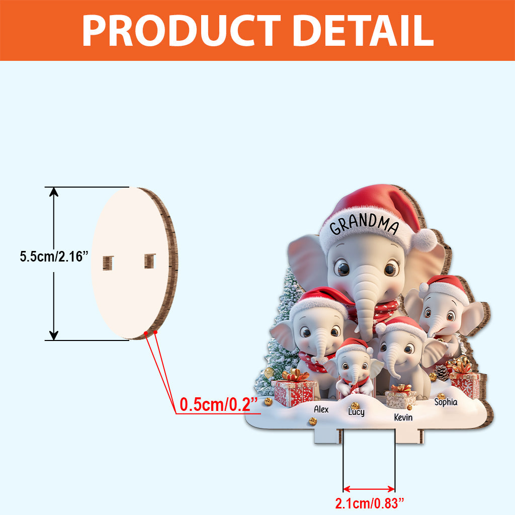 Love Being A Grandma - Personalized Grandma Freestanding Wood Plaque