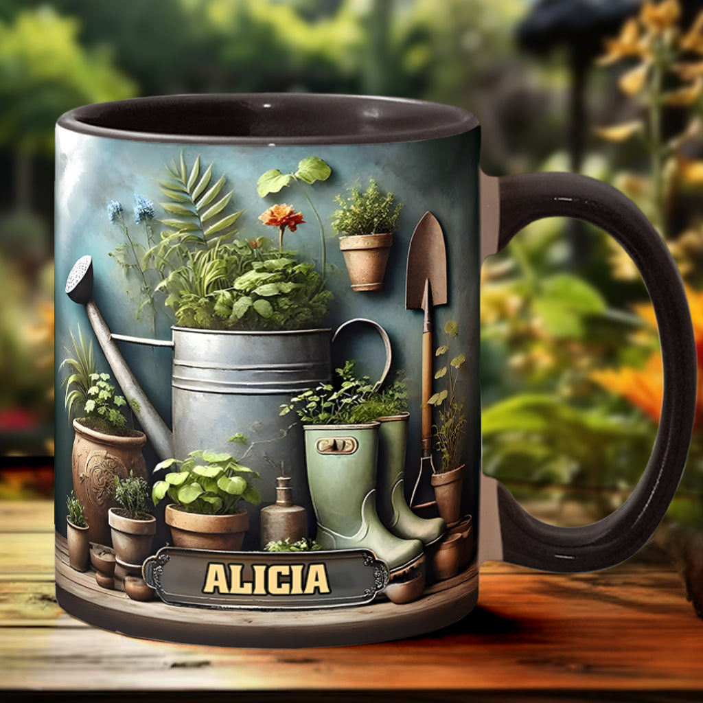 Green Garden - Personalized Gardening Accent Mug