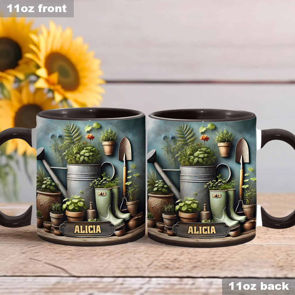 Green Garden - Personalized Gardening Accent Mug