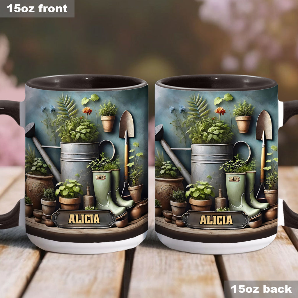 Green Garden - Personalized Gardening Accent Mug