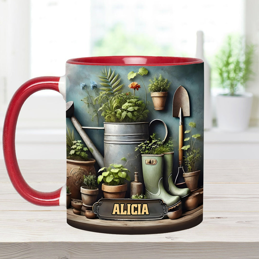 Green Garden - Personalized Gardening Accent Mug
