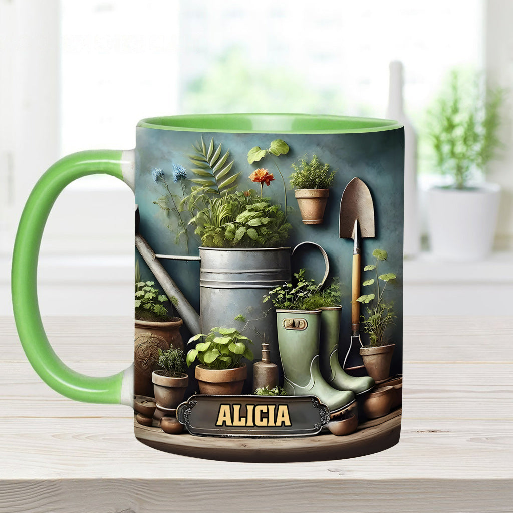 Green Garden - Personalized Gardening Accent Mug