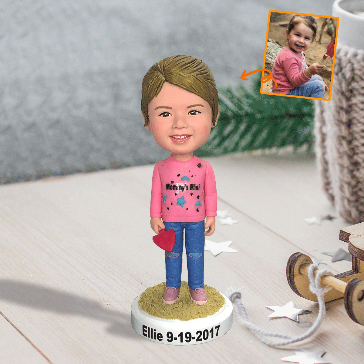 Custom Figure - Personalized Granddaughter Bobblehead