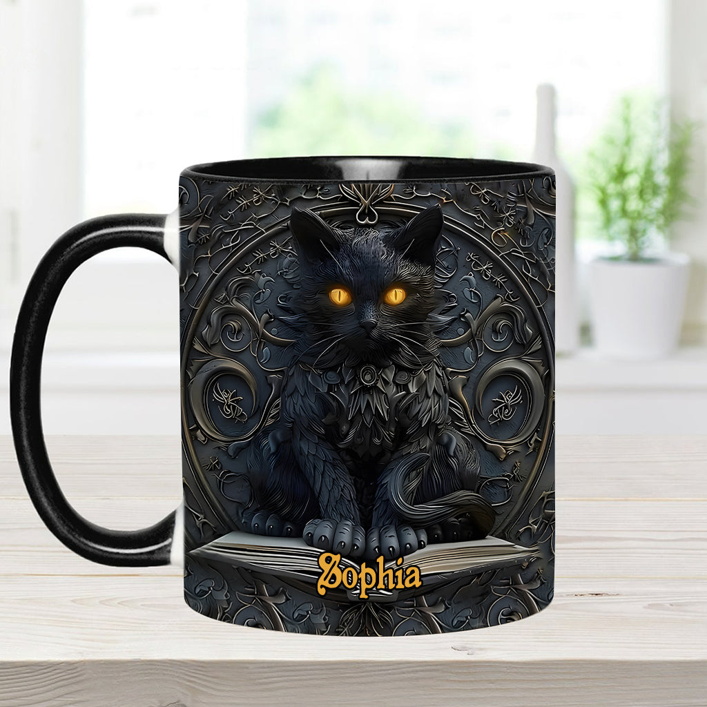 My Spirit Animal - Personalized Black Cat Accent Mug