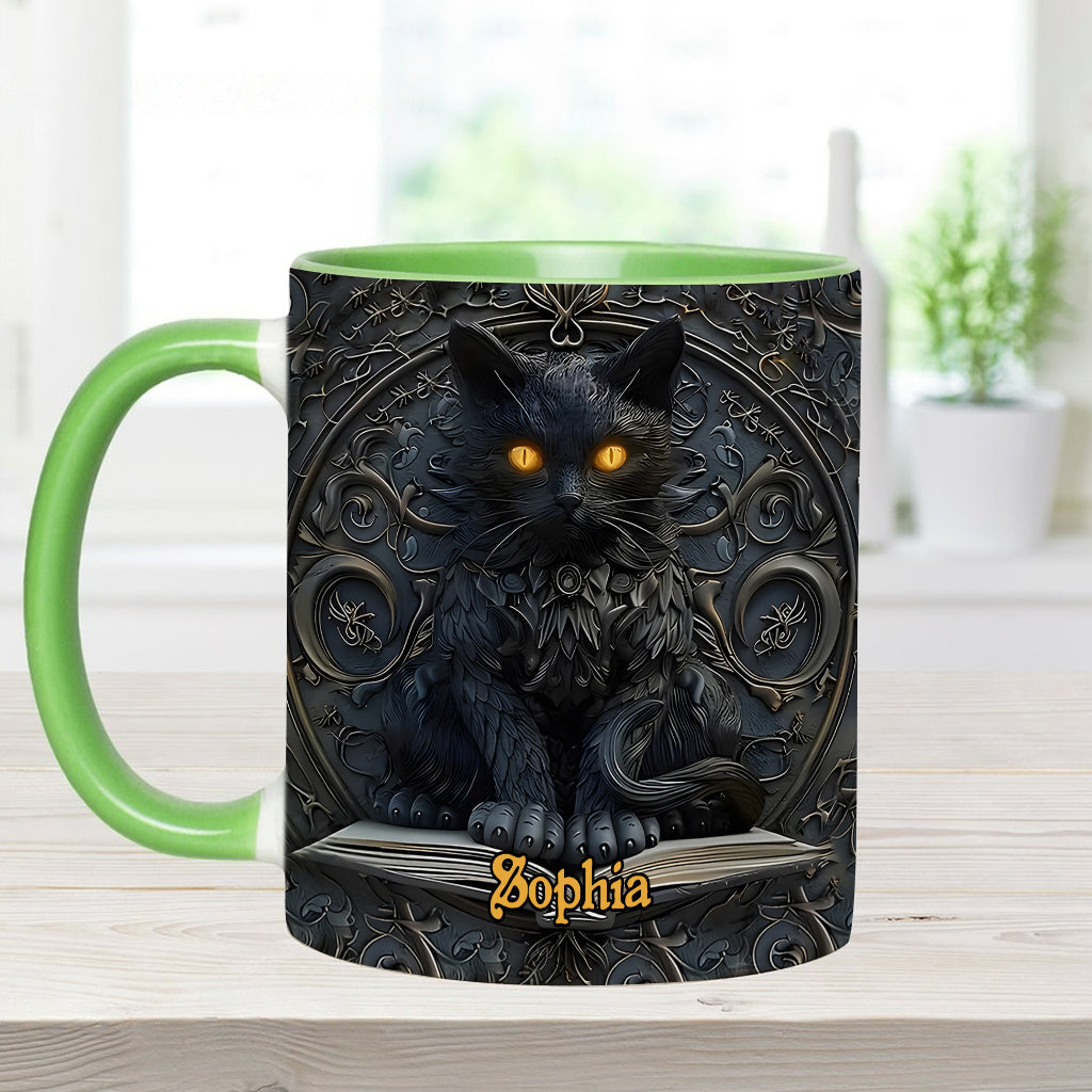 My Spirit Animal - Personalized Black Cat Accent Mug