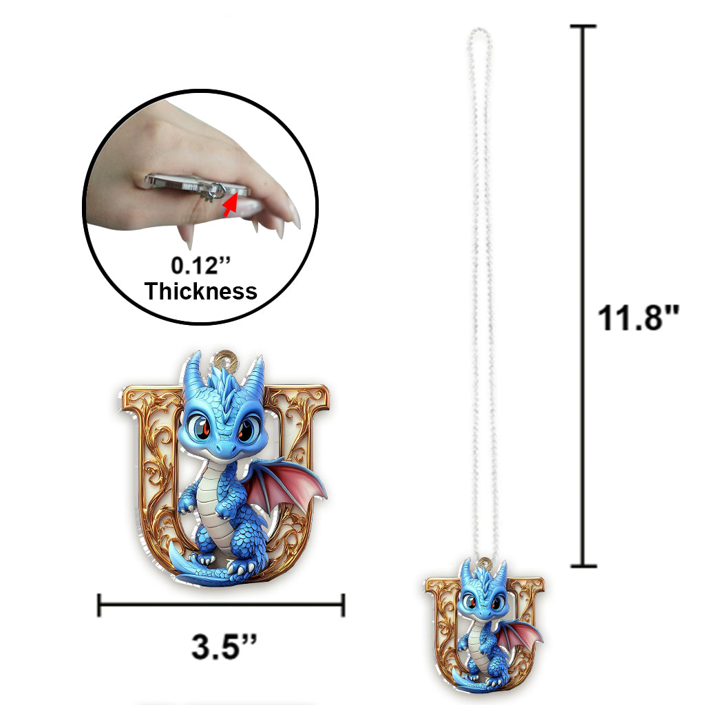 Charming Dragon - Personalized Dragon Car Ornament