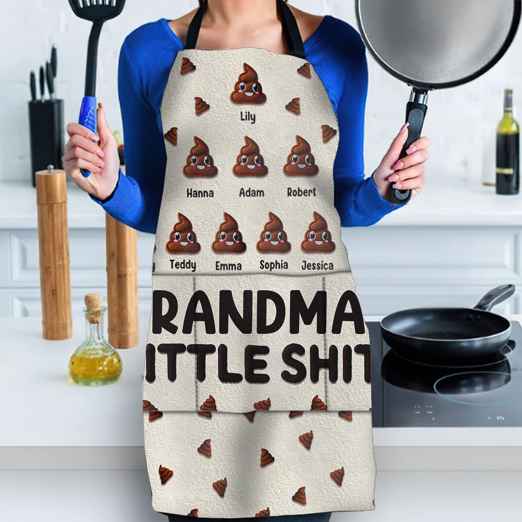 Grandma's Little Shits - Personalized Grandma Apron