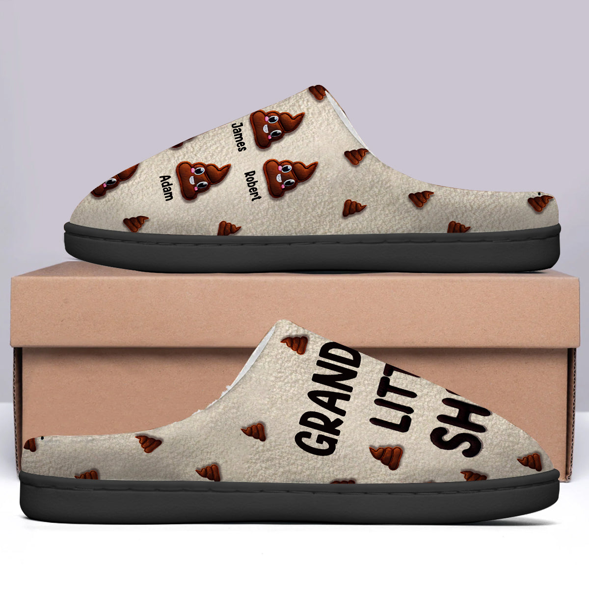 Grandma's Little Shits - Personalized Grandma Slippers