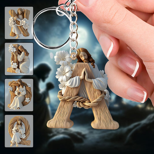 Holy Letter - Personalized Christian Keychain