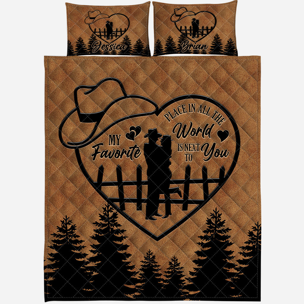Next To You - Personalized Country Girl Quilt Set