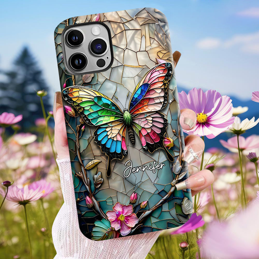 Love Butterflies - Personalized Butterfly Full Print Phone Case