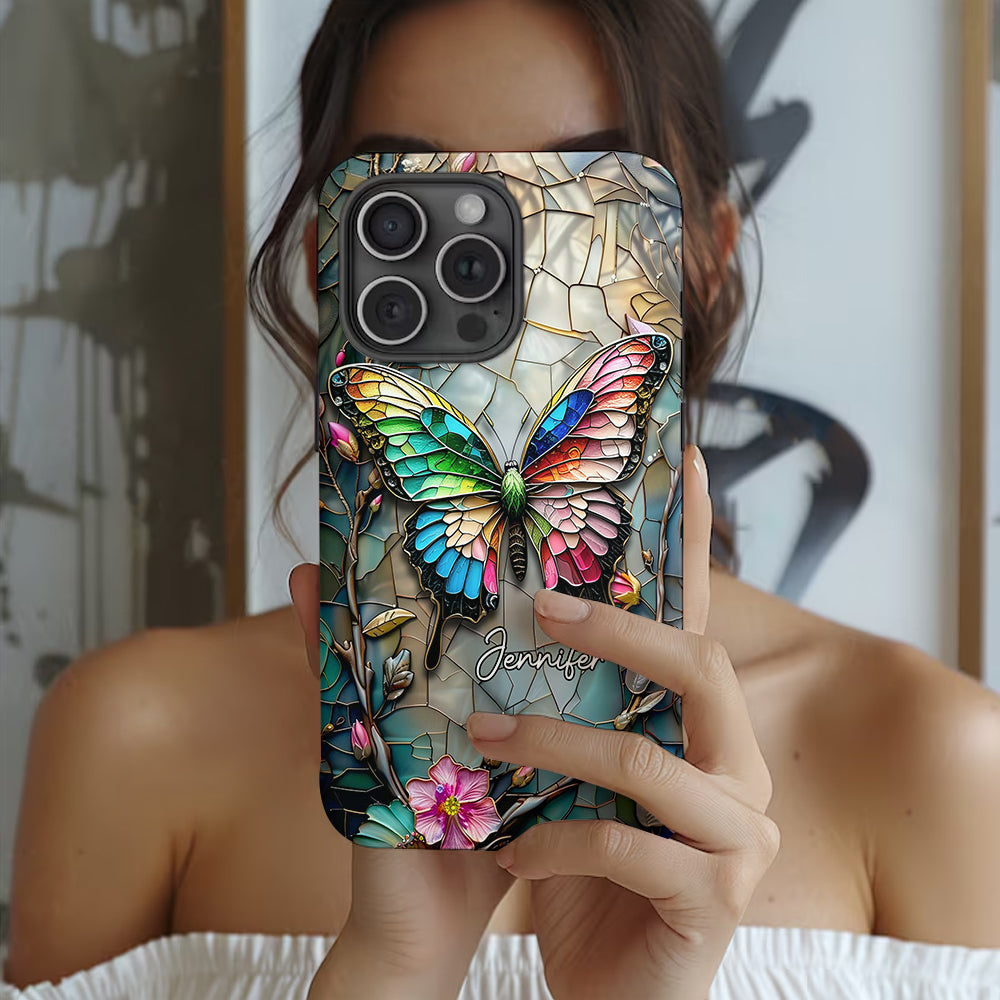 Love Butterflies - Personalized Butterfly Full Print Phone Case