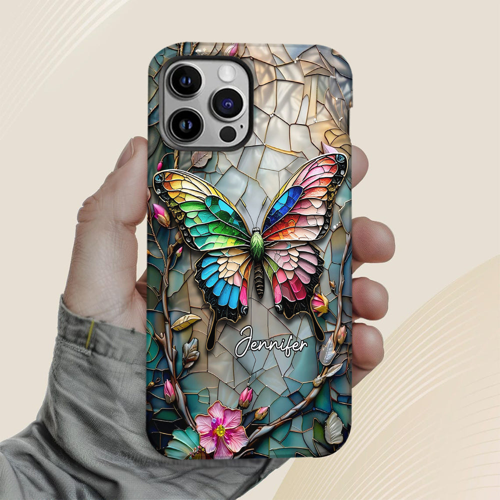 Love Butterflies - Personalized Butterfly Full Print Phone Case